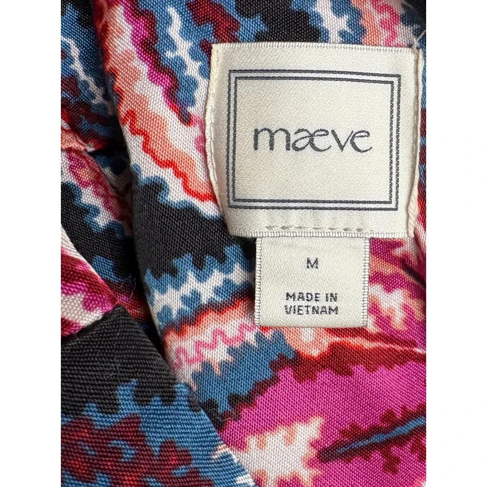Maeve Anthropologie Jocelyn Sleeveless Slip Midi Dress Floral Med NWT Romantic - Picture 10 of 11